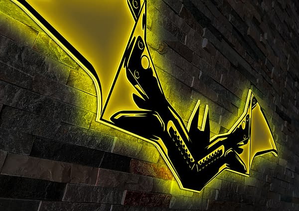 Light Up You Batcave with The Batman Vengeance Batwing Wall Light 