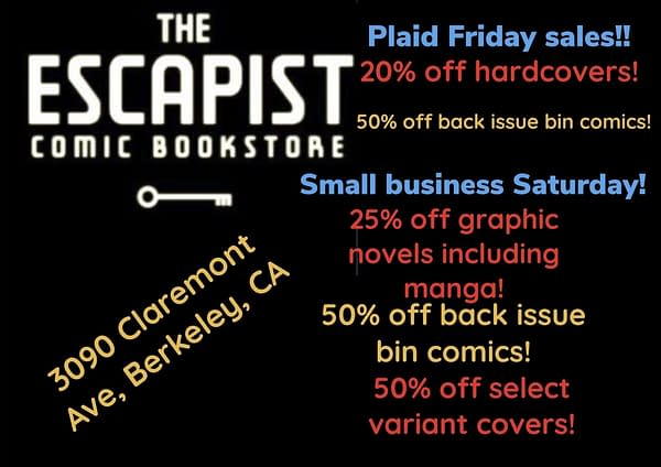 Black Friday Comic Book Store Sales