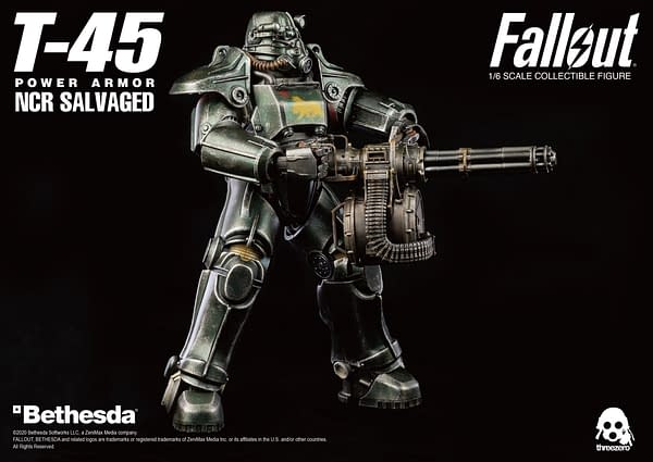 Fallout T-45 NCR Power Armor Figure Coming to Threezero