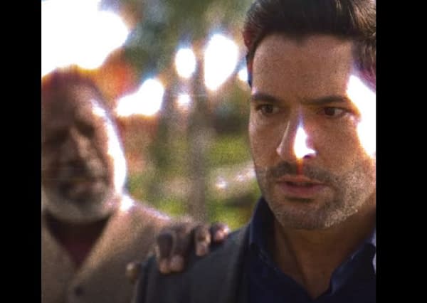 Lucifer dropped a small clip from Season 5b on New Year's Eve. (Image: Netflix screencap)