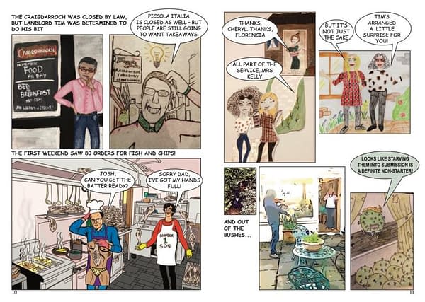 Alan Grant's 'Moniaive Fights Back' Comic on BBC's The One Show