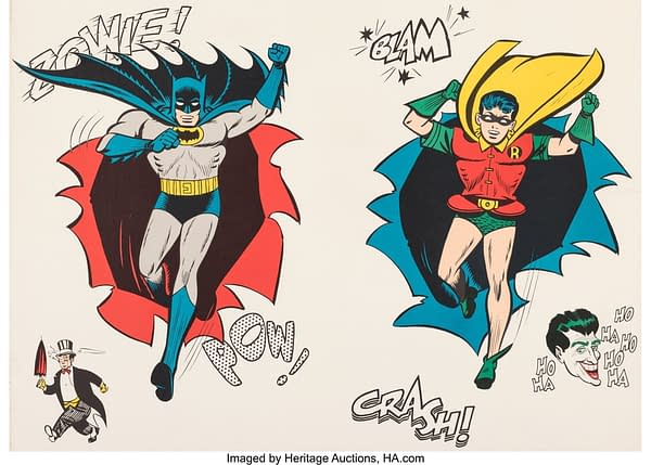 Batman And Robin Rare 1966 Poster Sheet At Heritage Auctions