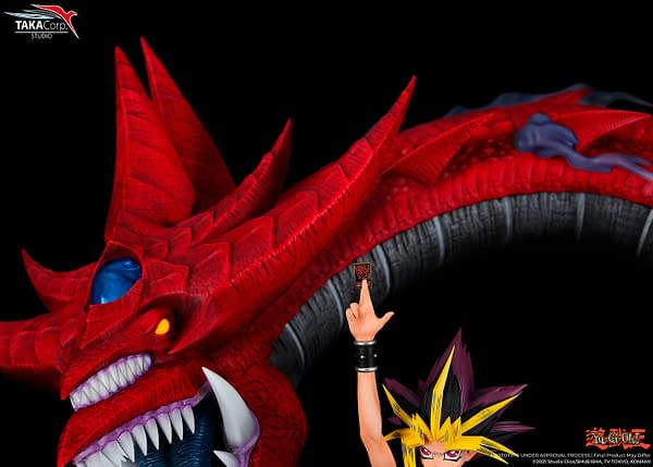 Taka Corp Studio Reveals New Yu-Gi-Oh Slifer the Sky Dragon Statue