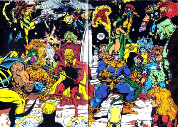 Infinity War art by Ron Lim, Al Milgrom, and Ian Laughlin