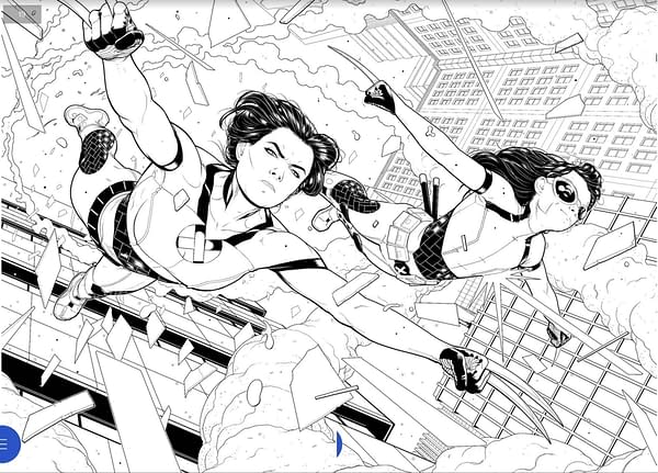 Double Splash Page Preview From X-23 #1 by Mariko Tamaki and Juan Cabal