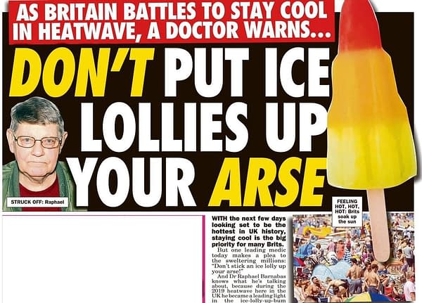Comic Creators Start To Melt As UK Heads To Highest Temperature Ever