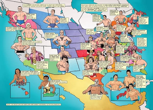 The Evolution of the Territories Explained in Exclusive Pages from 'The Comic Book Story of Pro Wrestling'