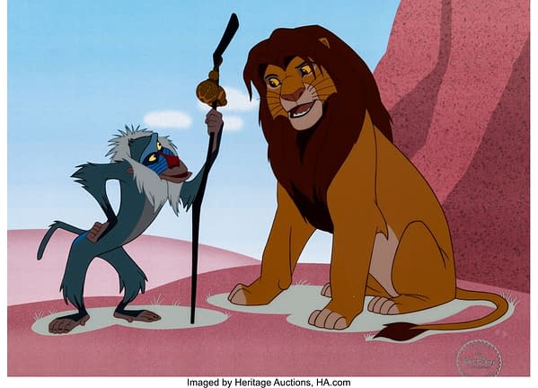 The Lion King "Rafiki and Simba" Limited Edition Sericel (Walt Disney, 1994). Credit: Heritage Auctions