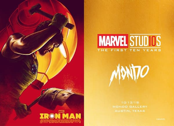 Mondo Marvel MCU Anniversary Gallery Postcard
