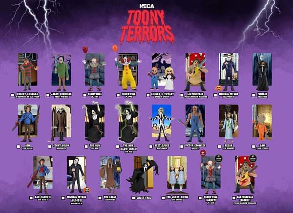 NECA 12 Days Of Downloads: Toony Terrors Checklist Revealed