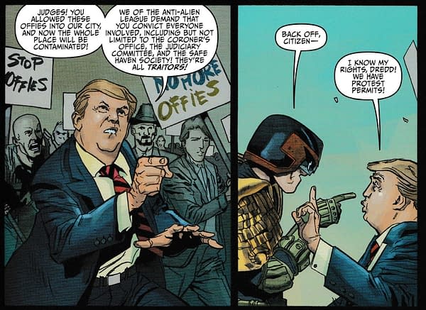 Donald Trump Comes to Mega-City One in Judge Dredd: Toxic #1 (Spoilers)