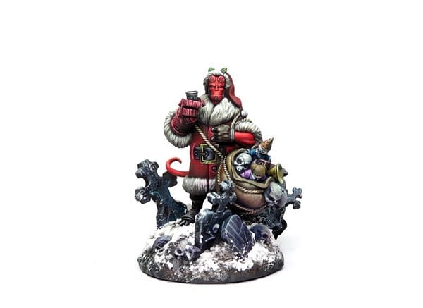 Hellboy Board Game Adds a Holiday Hellboy Miniature for Preorder