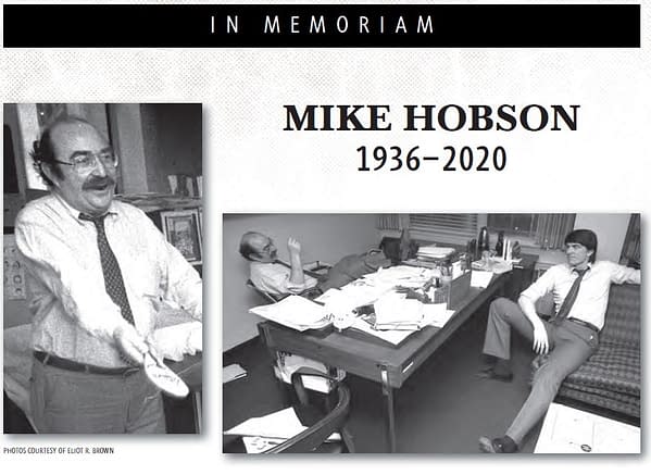Marvel Comics Pays Tribute To Former Publisher, Mike Hobson