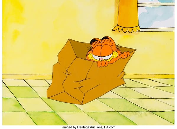 Garfield and Friends "The Big Talker" Garfield Production Cel (Film Roman, 1989). Credit: Heritage Auctions