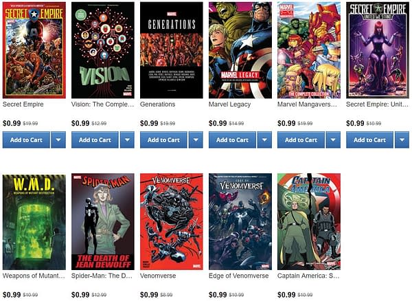 Would You Give 99 Cents for Secret Empire? Up to 95% Off ComiXology Marvel Collections Right Now