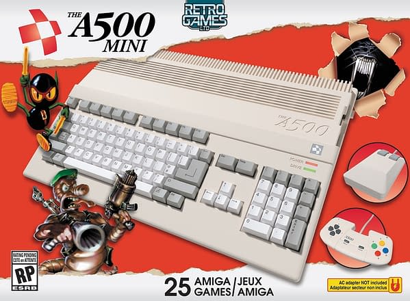 Box art for The A500 Mini, courtesy of Retro Games Ltd.