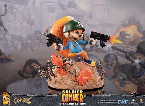 First 4 Figures Reveals Special Set of Conker's Bad Fur Day Statues