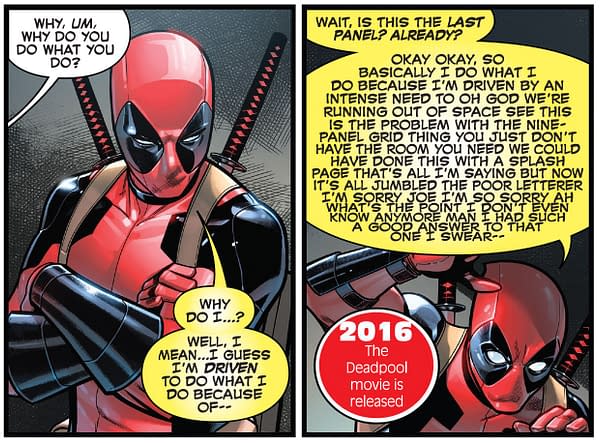The Pages Marvel Comics #1000 Had to Switch When They Forgot When the Deadpool Movie Came Out