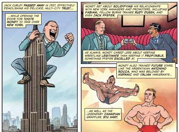 From the Comic Book Story of Professional Wrestling by Aubrey Sitterson and Chris Moreno