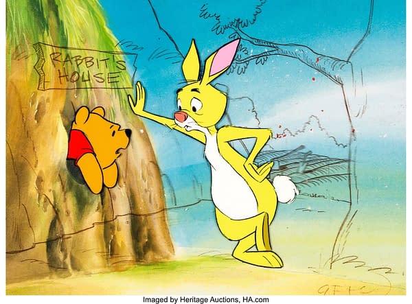 Winnie the Pooh production cel. Credit: Heritage