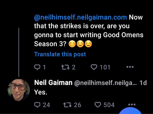 The Sandman Season 2, Good Omens 3: Neil Gaiman Offers Quick Updates