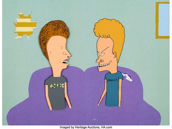 Beavis and Butt-Head Production Cels and Animation Drawing Group of 4. Credit: Heritage Auctions