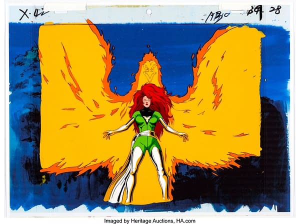 X-Men Phoenix Production Cel (Marvel Studios, c. 1992-97). Credit: Heritage Auctions