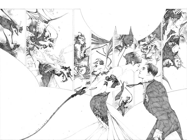 Jae Lee's Process Art for His Batman #50 Retailer Exclusive Cover