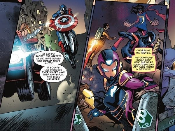 Captain America Has Come Along Way Since Not Knowing MySpace in Tony Stark: Iron Man #9