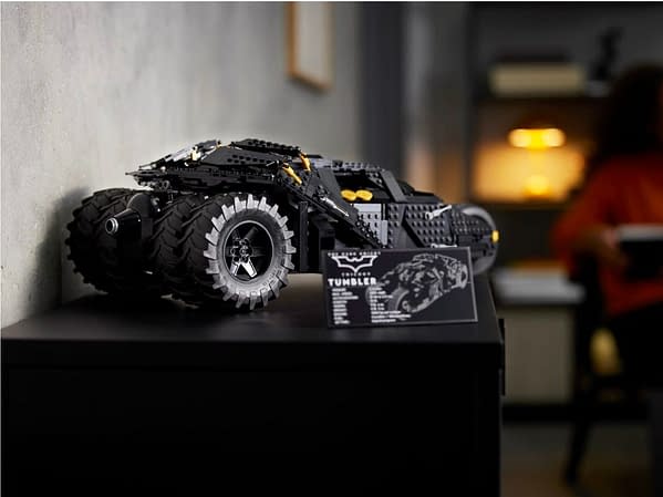 The Dark Knight Trilogy Batmobile Tumbler Revealed by LEGO