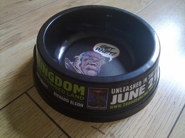 Promo Of The Week – 2000AD Dog Bowl For Kingdom: The Promised Land