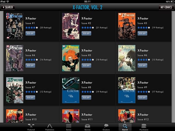 ComiXology Selling Peter David's X-Factor For 99 Cents An Issue On Monday