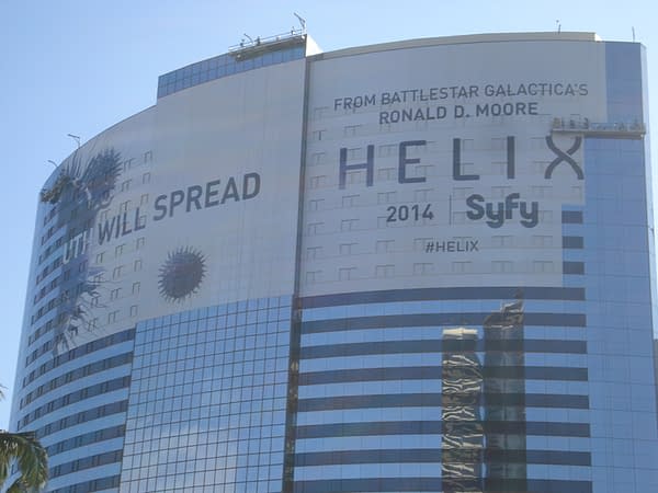 Helix sign goes up
