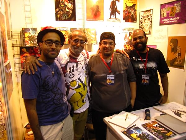 Meta Desi Comics team with Indian comic legend Aabid Surti