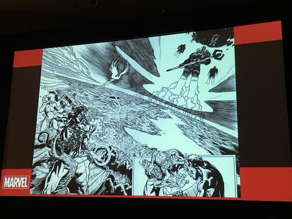 Preview of Ed McGuinness's Avengers #1 Art from the Diamond Retailer Summit