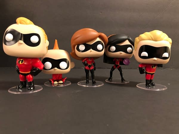 Incredibles Funko Pops Group Shot