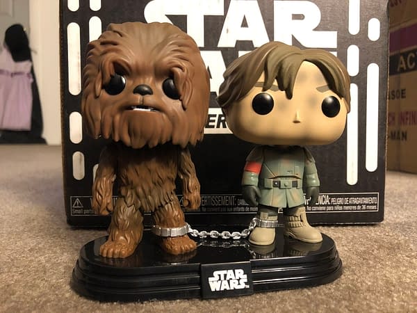 Funko Smugglers Bounty Star Wars Solo box Han and Chewbacca Pop Set