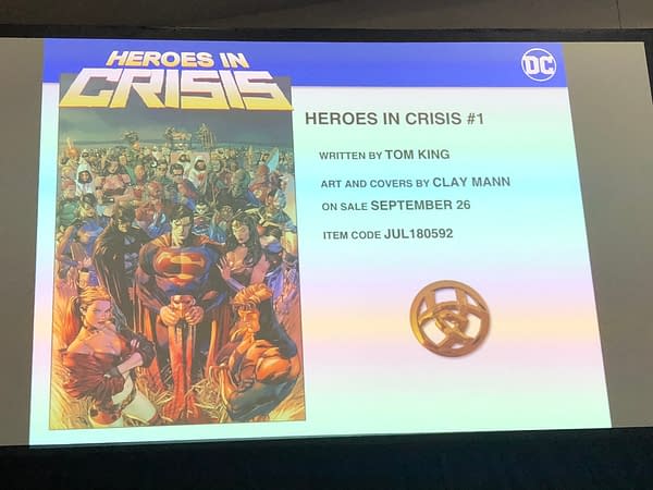 Heroes in Crisis to Be Like Identity Crisis in Tone, Says DC at Diamond Retailer Lunch