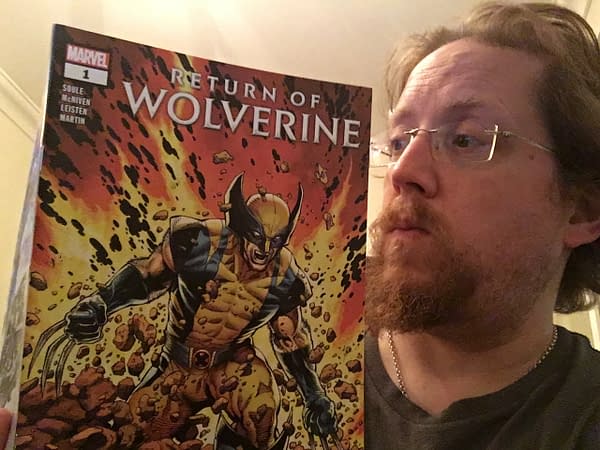 The Origin Of Logan's Blue And Yellow Suit in The Return Of Wolverine #1 Advance Review