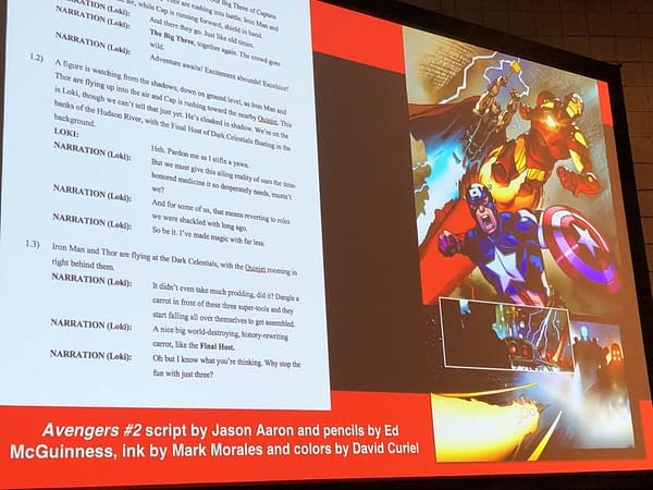 Jason Aaron, Ed McGuinness, Humberto Ramos and CB Cebulski Explain How Marvel Make Comics at NYCC 2018