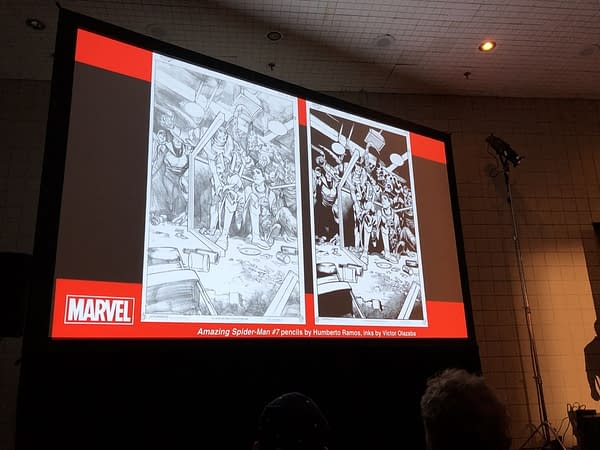 Jason Aaron, Ed McGuinness, Humberto Ramos and CB Cebulski Explain How Marvel Make Comics at NYCC 2018