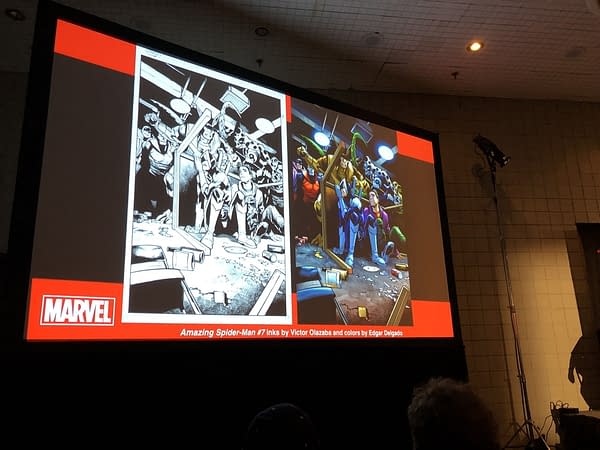 Jason Aaron, Ed McGuinness, Humberto Ramos and CB Cebulski Explain How Marvel Make Comics at NYCC 2018