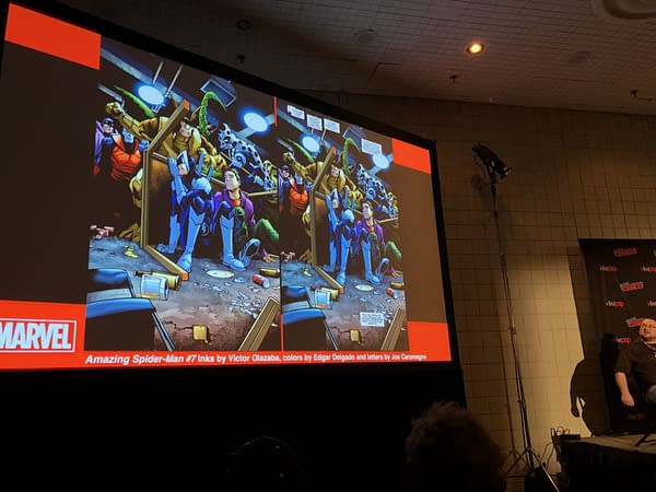 Jason Aaron, Ed McGuinness, Humberto Ramos and CB Cebulski Explain How Marvel Make Comics at NYCC 2018