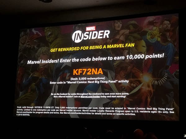 Another Marvel Insider Code For NYCC Attendees Worth 10,000 Points&#8230;