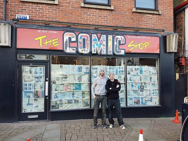 The Comic Shop Opens in Crawley, England, in Three Days Time