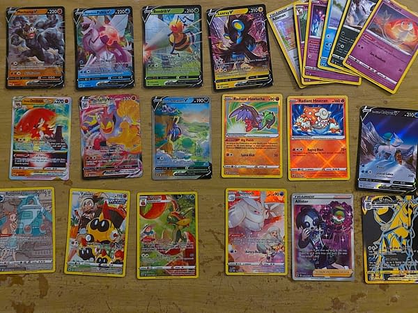 Pokémon TCG Astral Radiance cards. Credit: Theo Dwyer