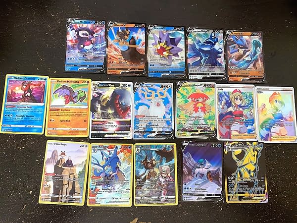 Pokémon TCG Astral Radiance cards. Credit: Theo Dwyer