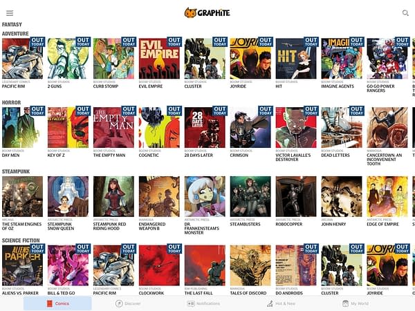 Graphite Launches as a Netflix-Meets-Spotify-Meets-YouTube for Comics For Free &#8211; or $4.99 Per Month Ad-Free