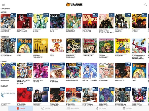 Graphite Launches as a Netflix-Meets-Spotify-Meets-YouTube for Comics For Free &#8211; or $4.99 Per Month Ad-Free