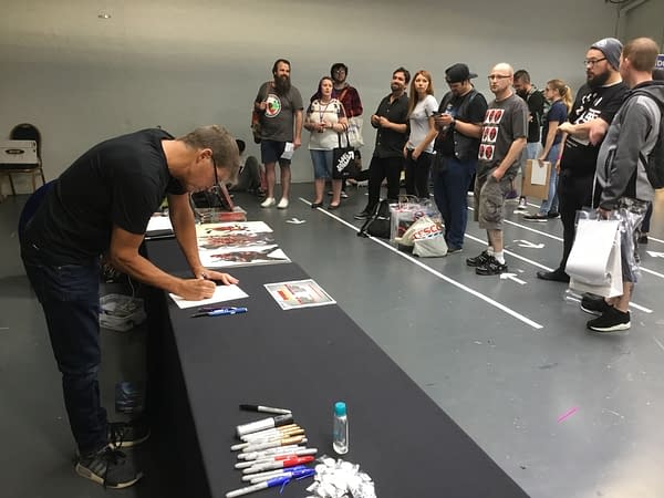 Rob Liefeld, Battling Through The Bugs at London Film And Comic Con